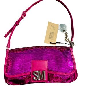 Pink Steve Madden sequin shoulder bag